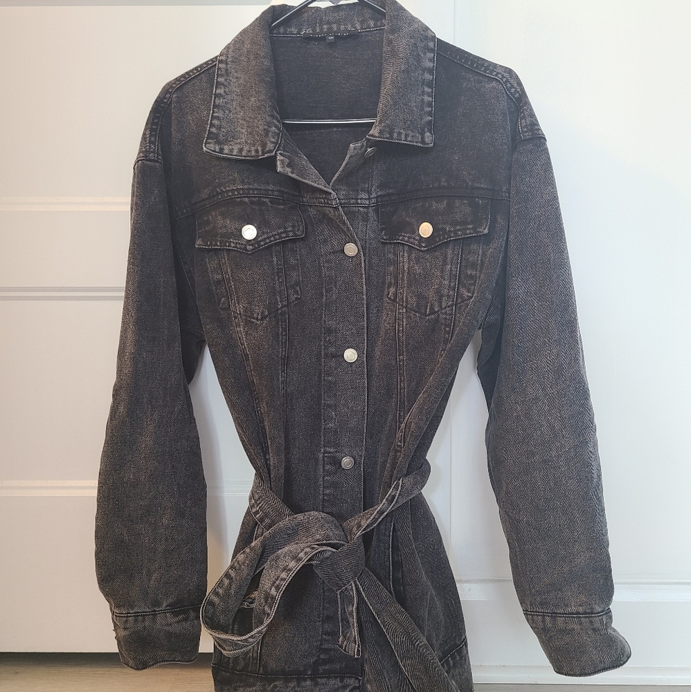 Black Jean Overcoat